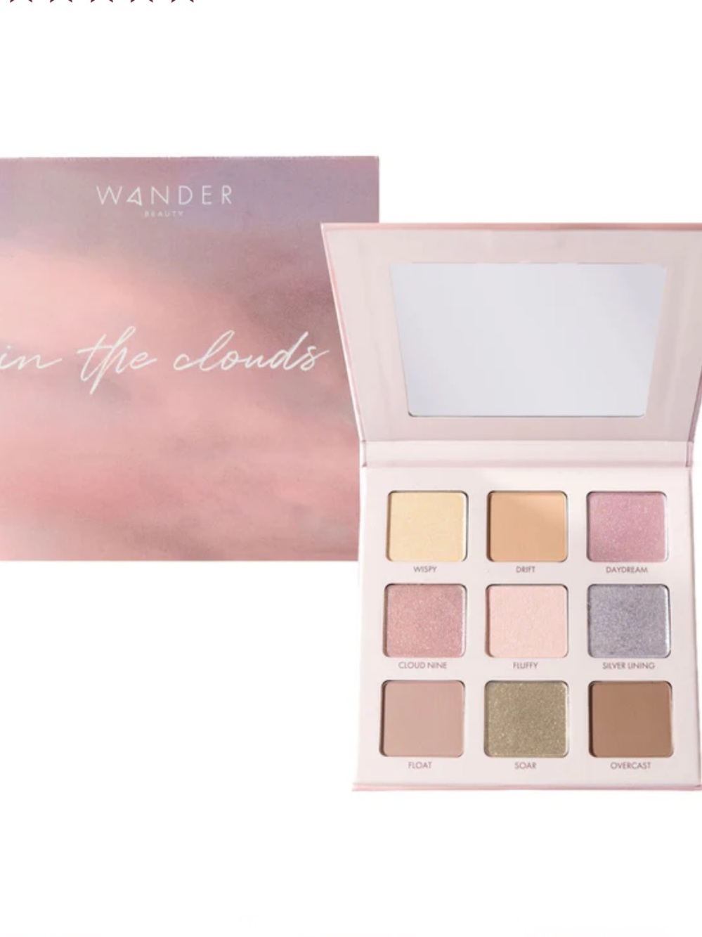 Wander Beauty In the Clouds Eyeshadow Palette Shimmer/Matte Pressed 0.25 oz